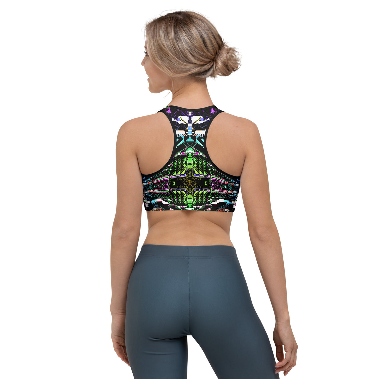 Psychedelic Rave Sports Bra