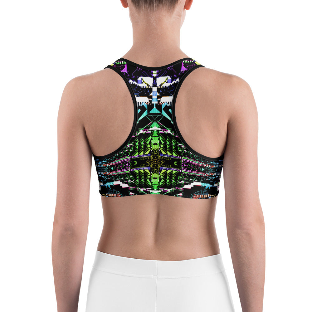 Psychedelic Rave Sports Bra