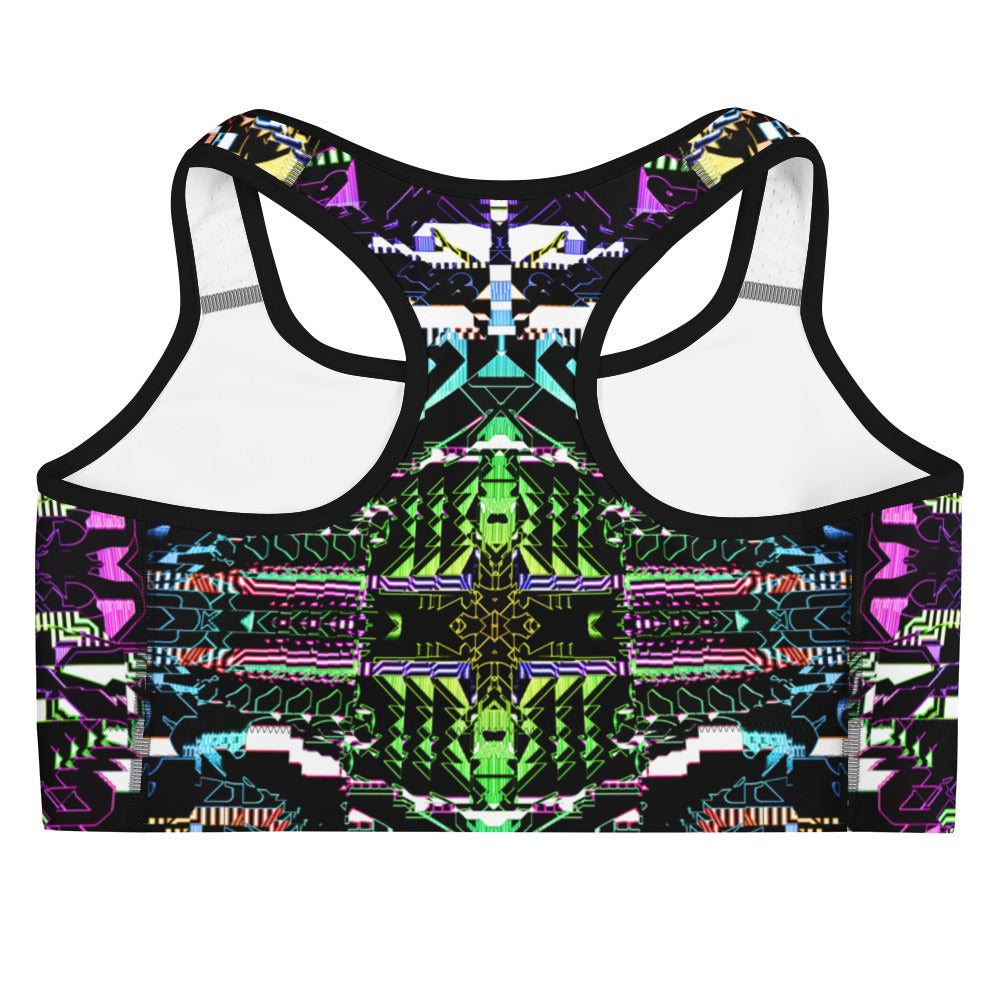 Psychedelic Rave Sports Bra