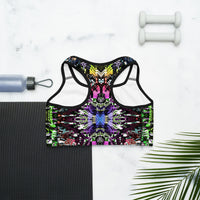 Thumbnail for Psychedelic Rave Sports Bra