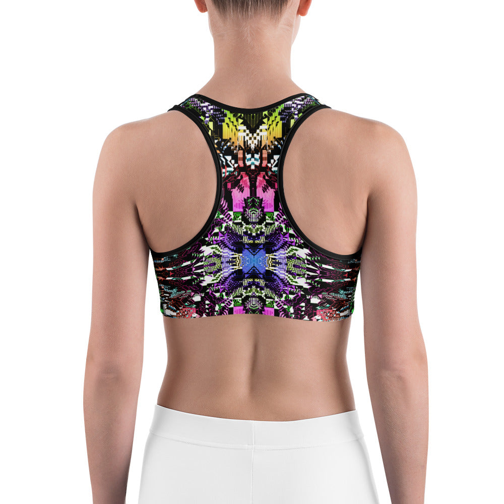 Psychedelic Rave Sports Bra