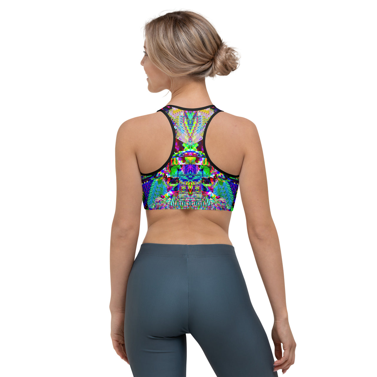 Psychedelic Rave Sports Bra