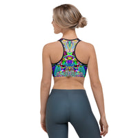 Thumbnail for Psychedelic Rave Sports Bra