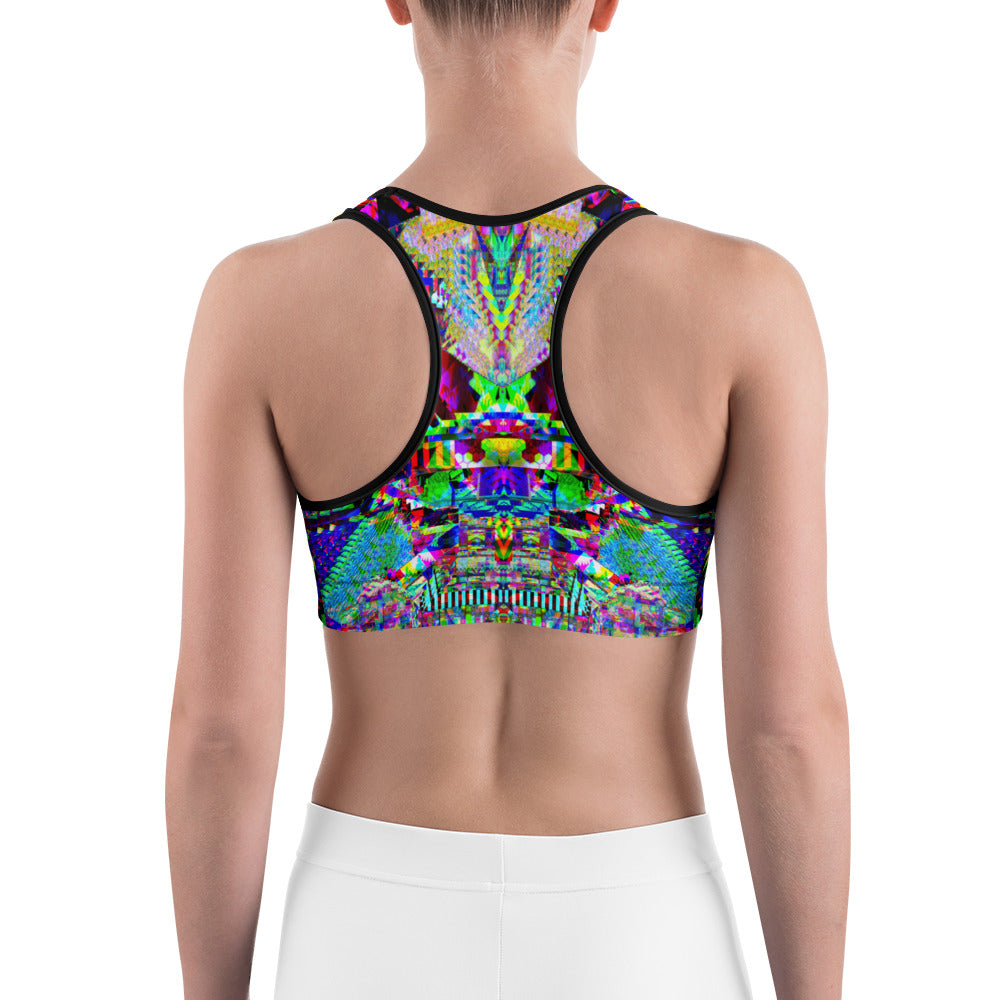 Psychedelic Rave Sports Bra