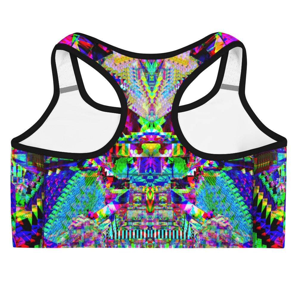 Psychedelic Rave Sports Bra