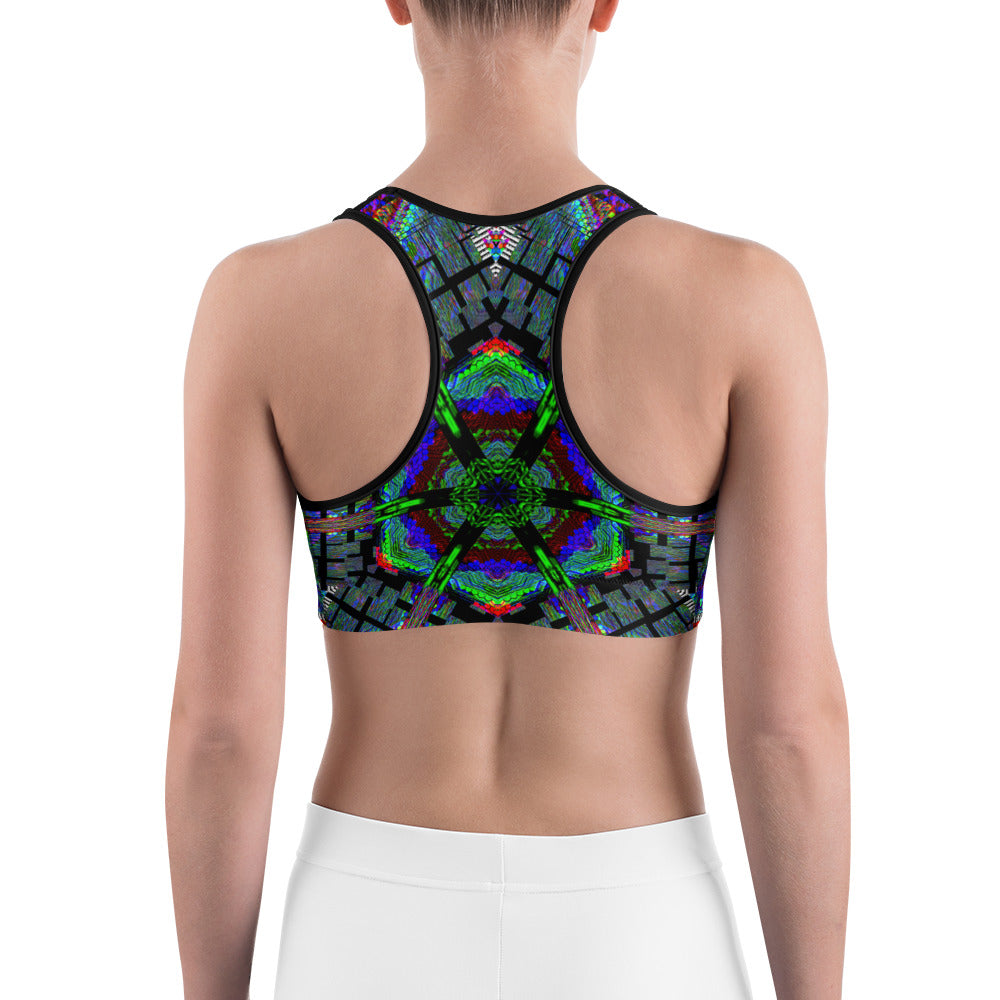 Psychedelic Rave Sports Bra