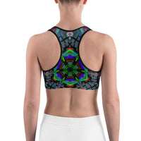 Thumbnail for Psychedelic Rave Sports Bra