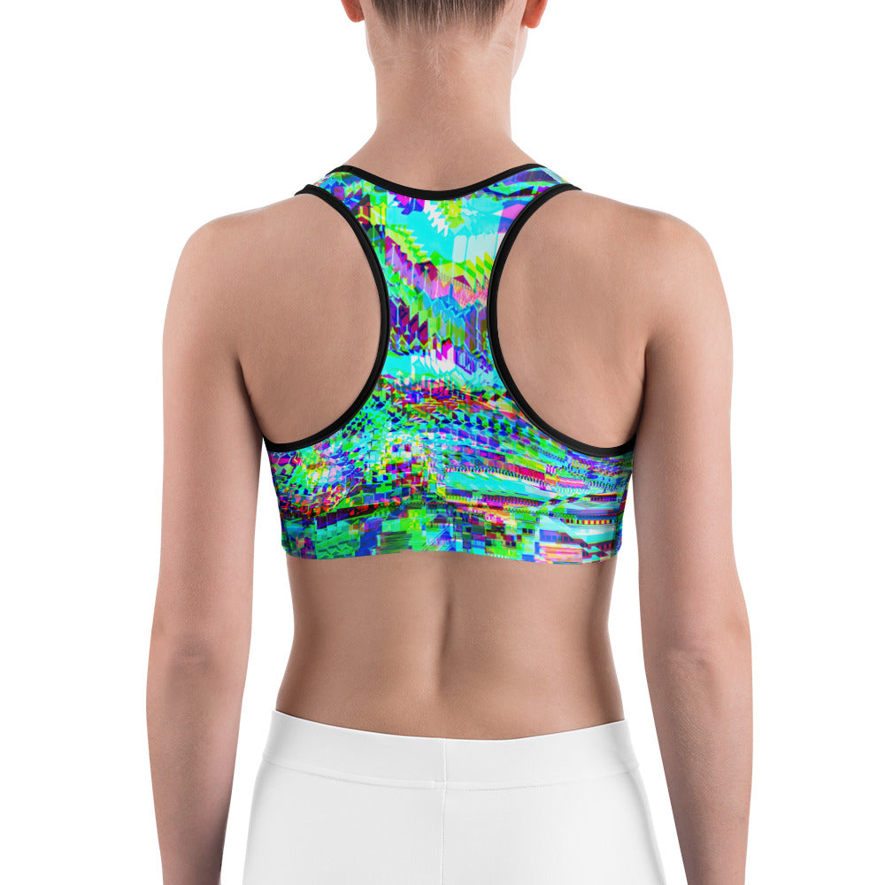 Psychedelic Rave Sports Bra