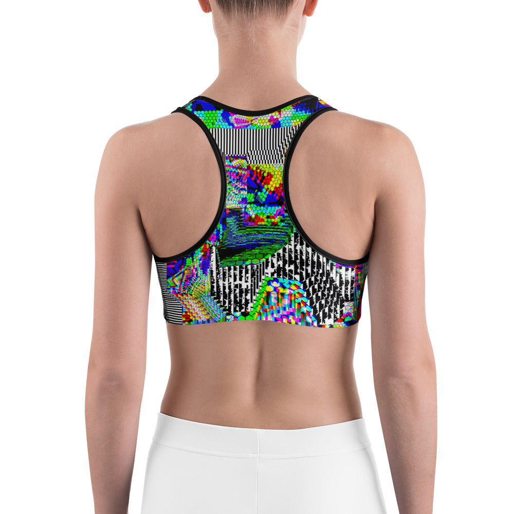 Psychedelic Rave Sports Bra