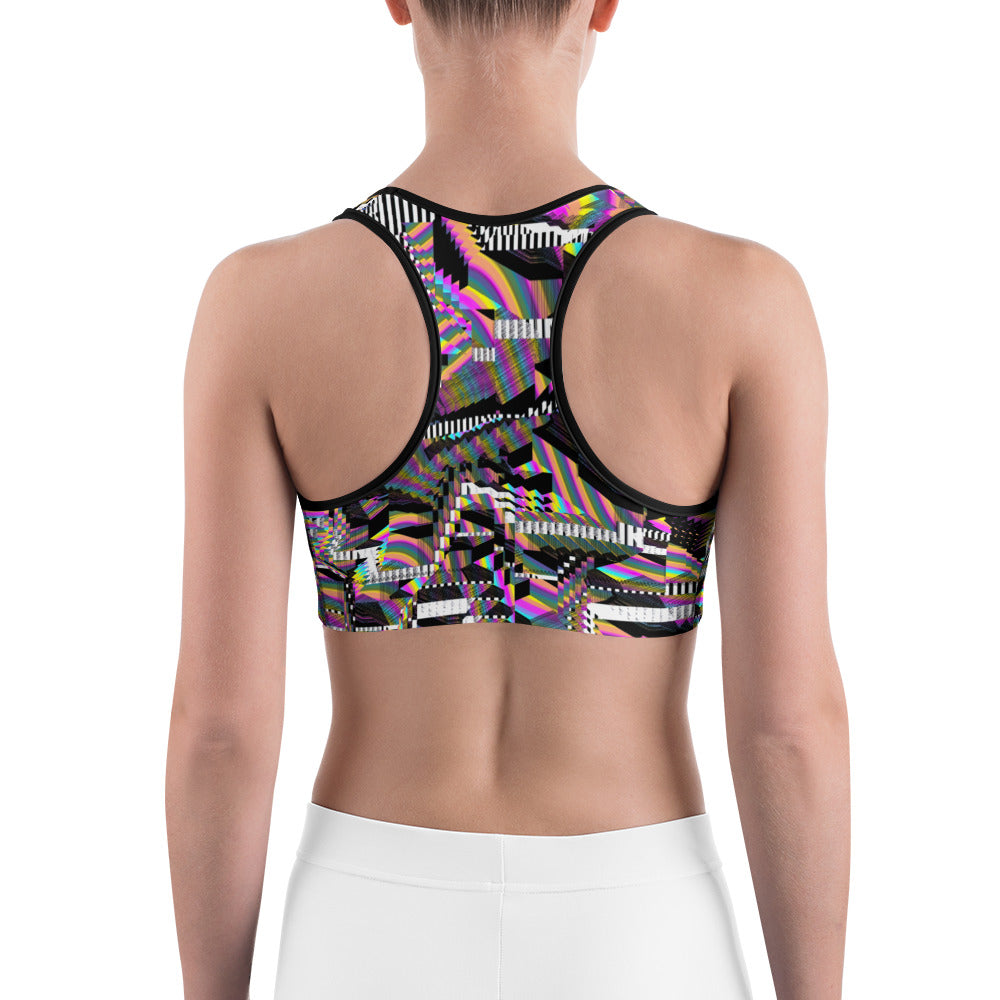 Psychedelic Rave Sports Bra