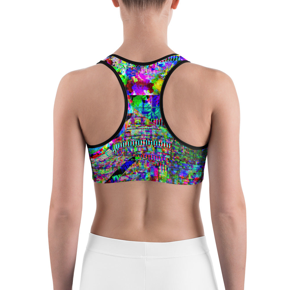 Psychedelic Rave Sports Bra