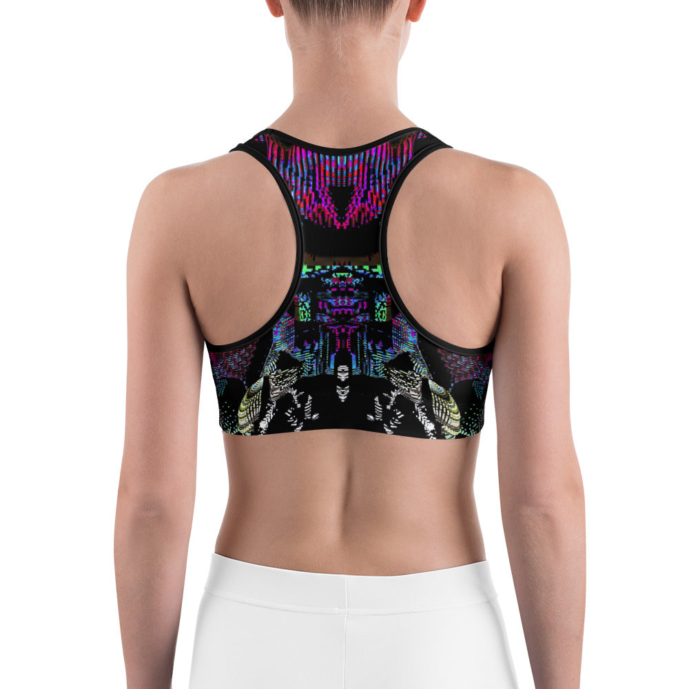 Psychedelic Rave Sports Bra