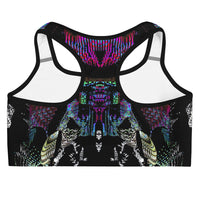 Thumbnail for Psychedelic Rave Sports Bra