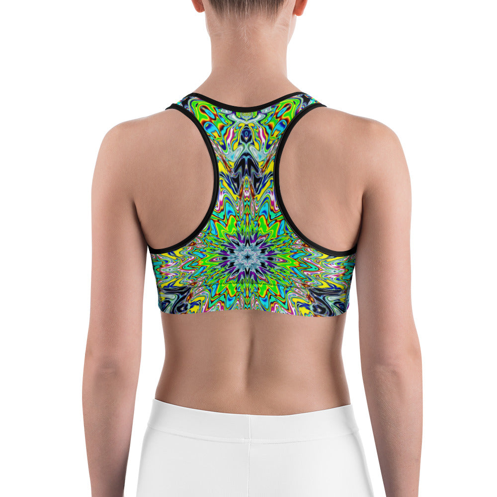 Psychedelic Rave Sports Bra