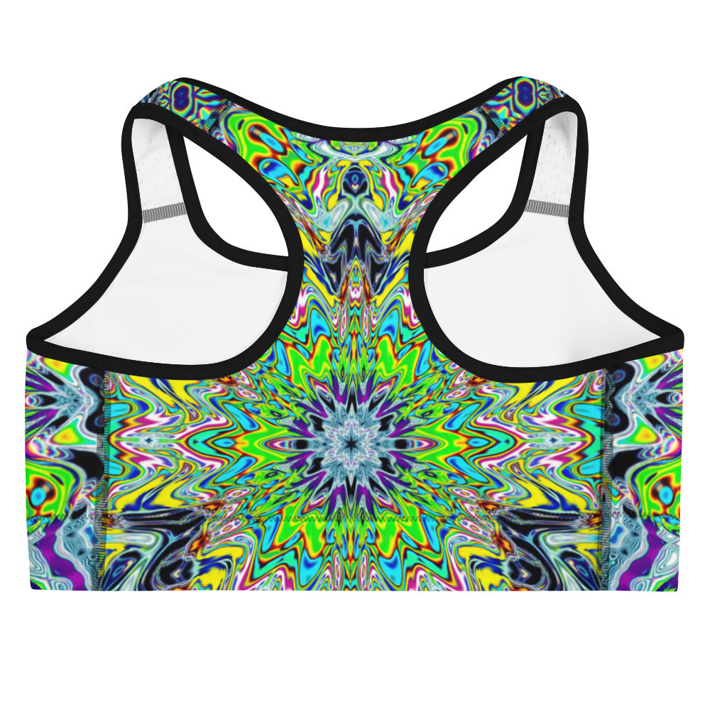 Psychedelic Rave Sports Bra