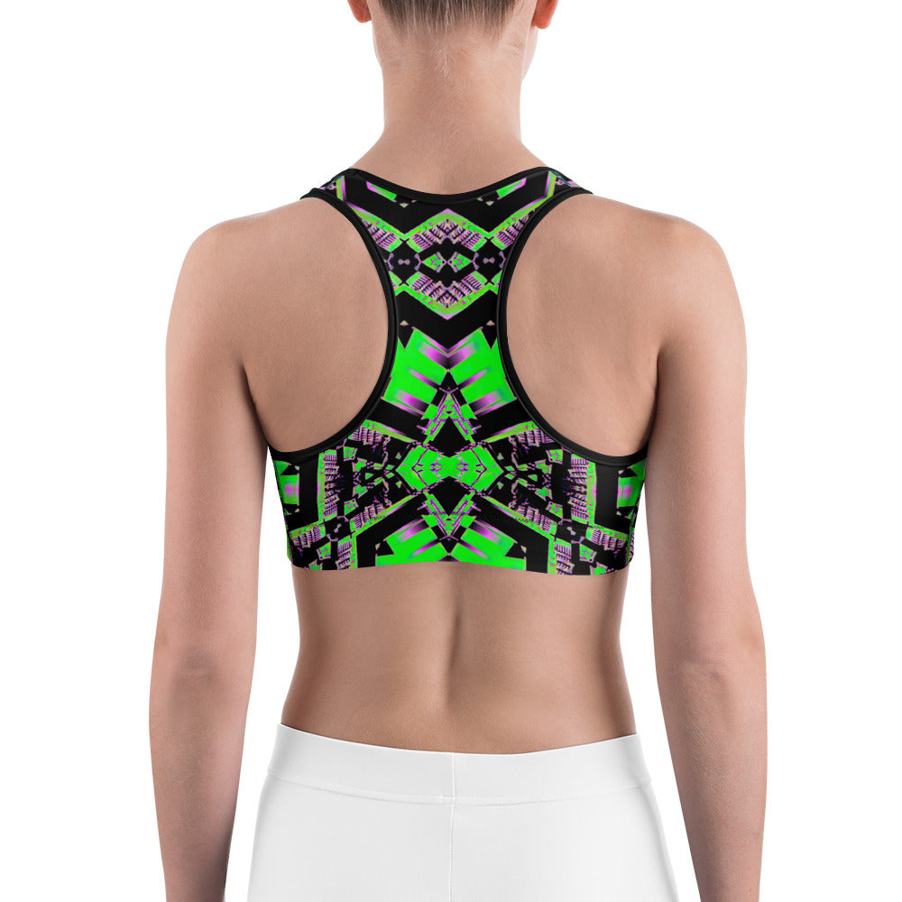 Psychedelic Rave Sports Bra