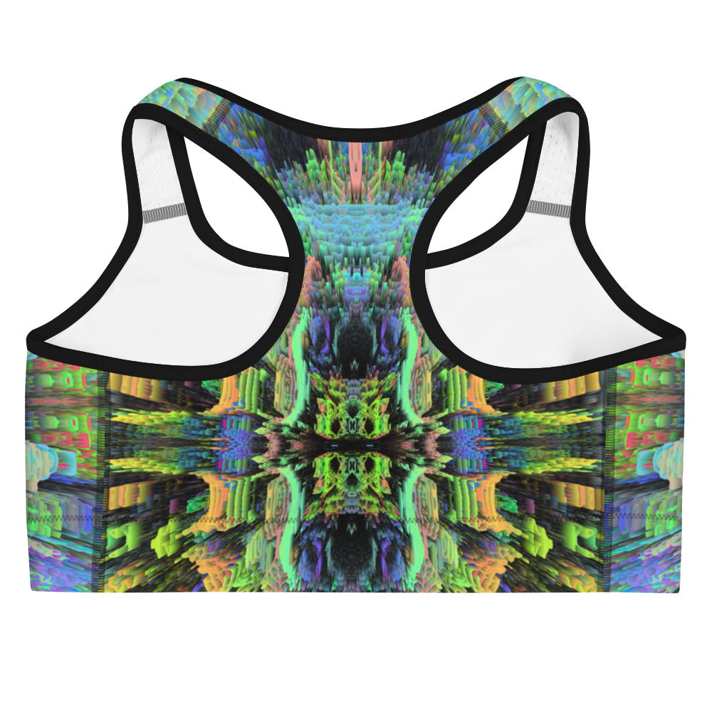 Psychedelic Rave Sports Bra