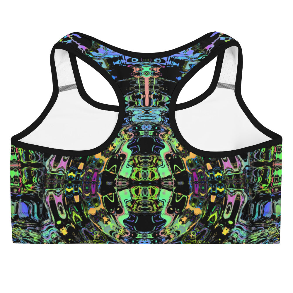 Psychedelic Rave Sports Bra