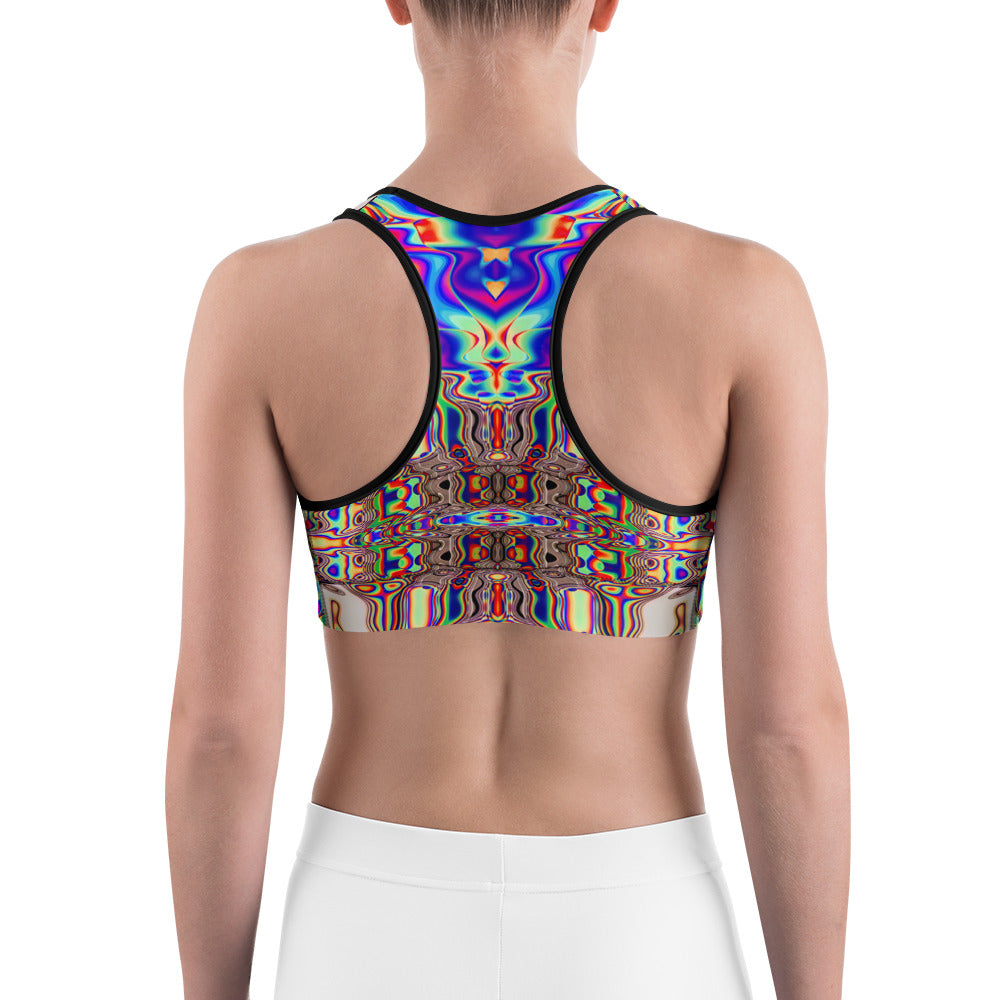 Psychedelic Rave Sports Bra