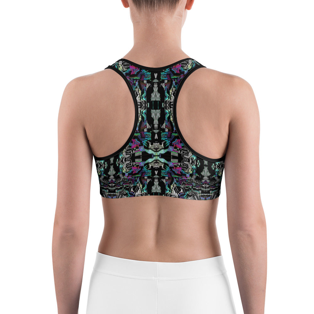 Psychedelic Rave Sports Bra