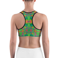 Thumbnail for Psychedelic Rave Sports Bra