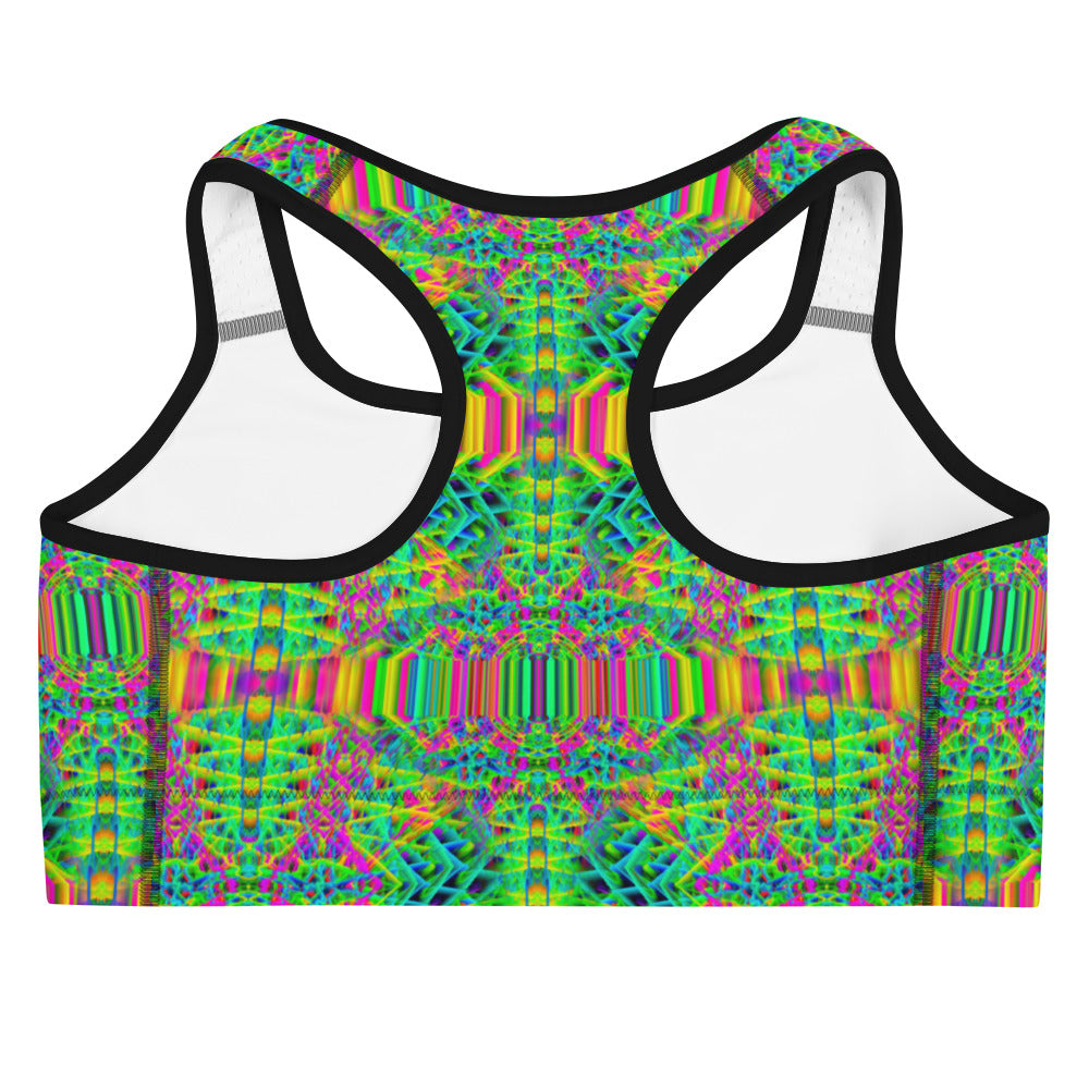 Psychedelic Rave Sports Bra