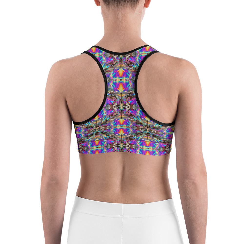 Psychedelic Rave Sports Bra