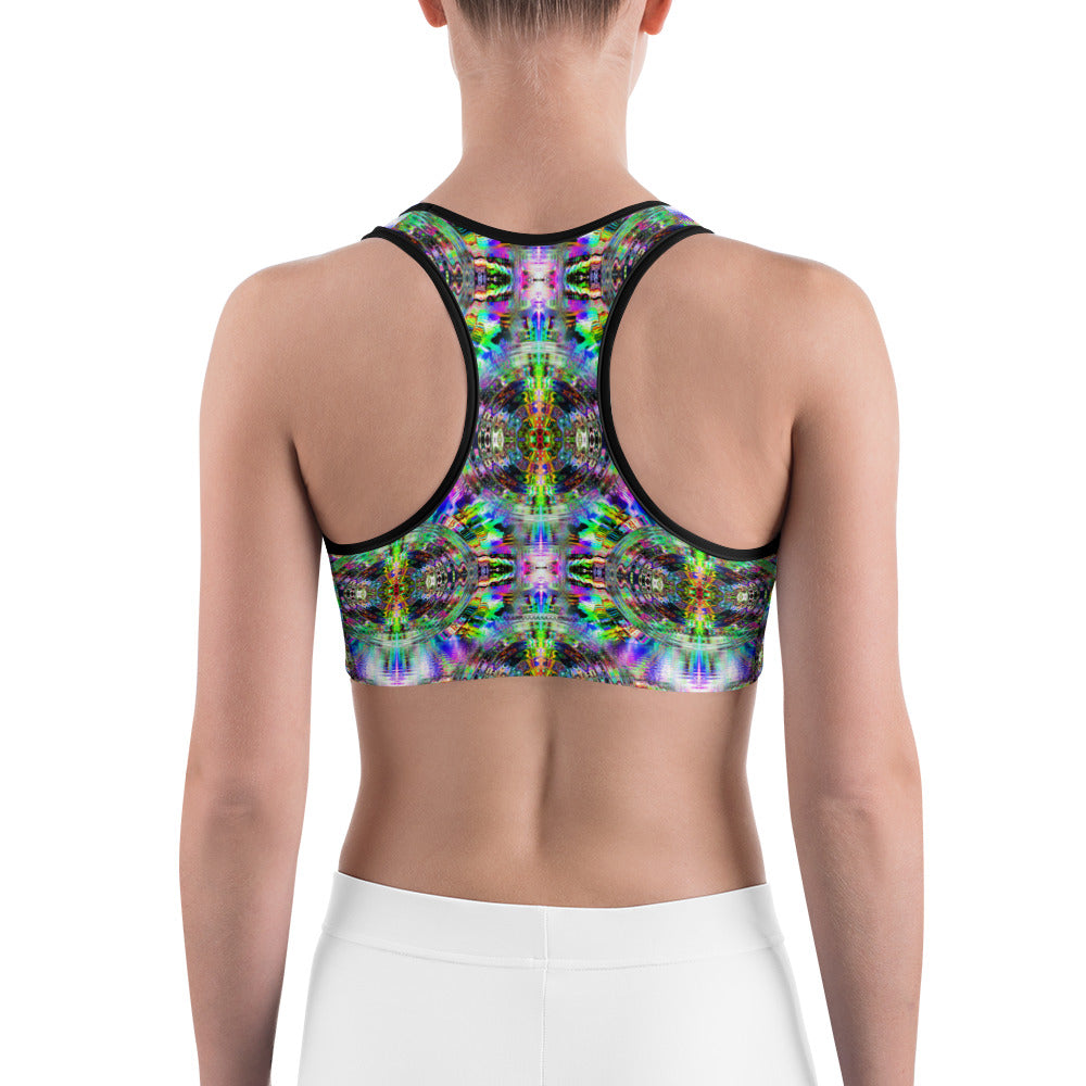 Psychedelic Rave Sports Bra