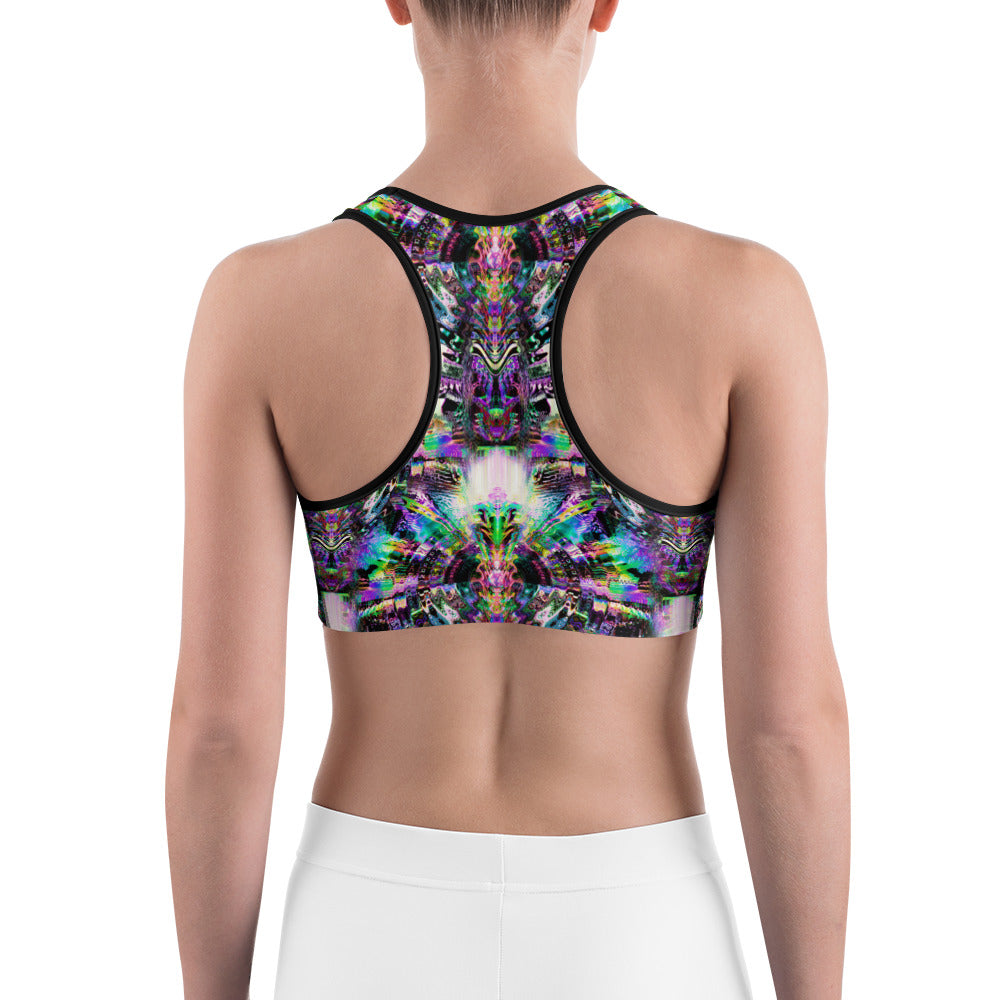 Psychedelic Rave Sports Bra