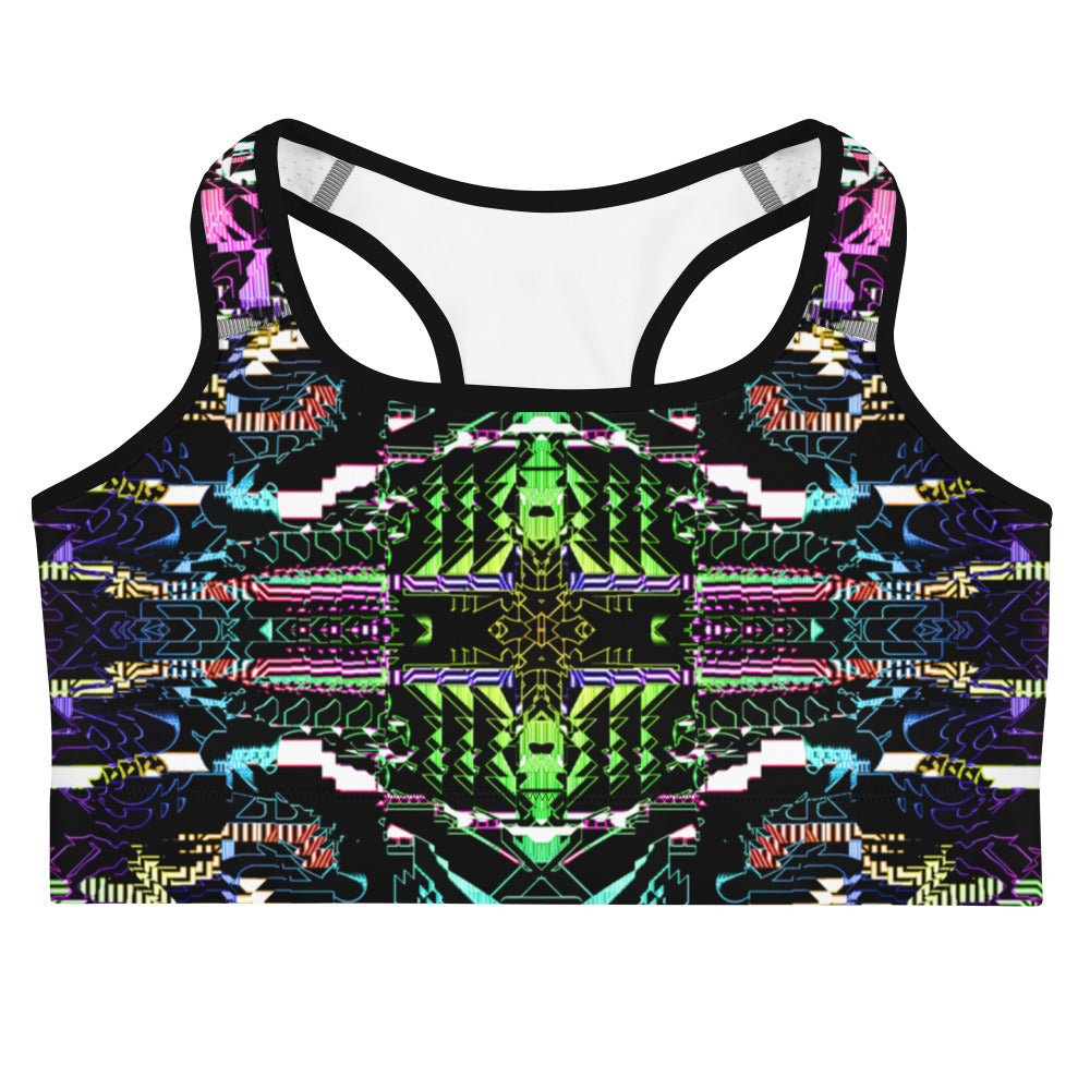 Psychedelic Rave Sports Bra