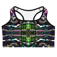 Thumbnail for Psychedelic Rave Sports Bra