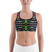 Thumbnail for Psychedelic Rave Sports Bra