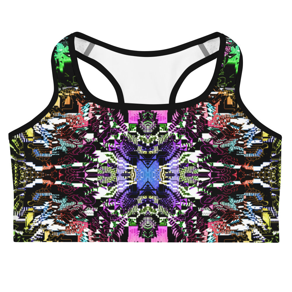 Psychedelic Rave Sports Bra