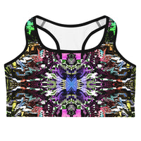 Thumbnail for Psychedelic Rave Sports Bra