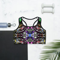 Thumbnail for Psychedelic Rave Sports Bra