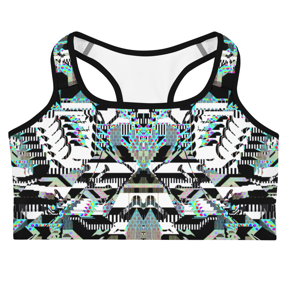 Psychedelic Rave Sports Bra