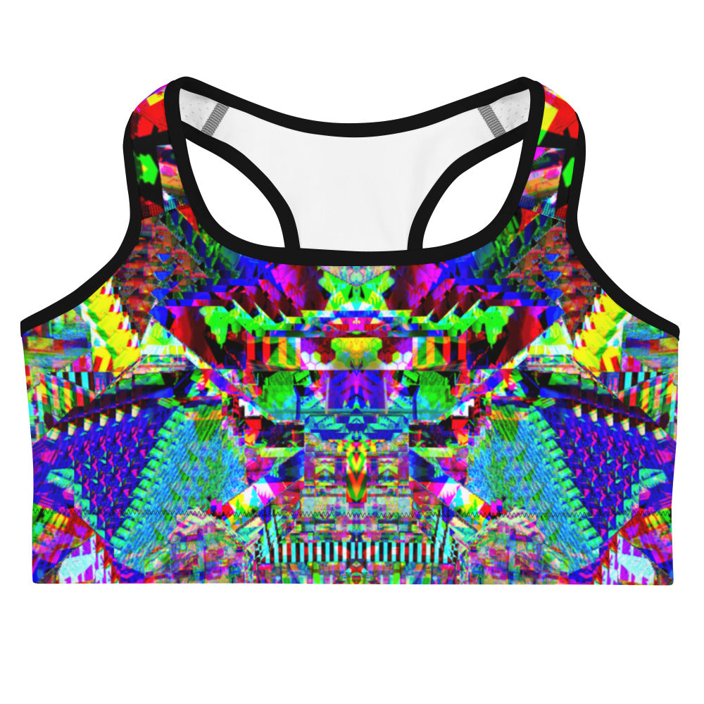 Psychedelic Rave Sports Bra