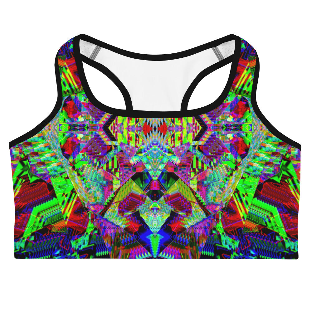 Psychedelic Rave Sports Bra