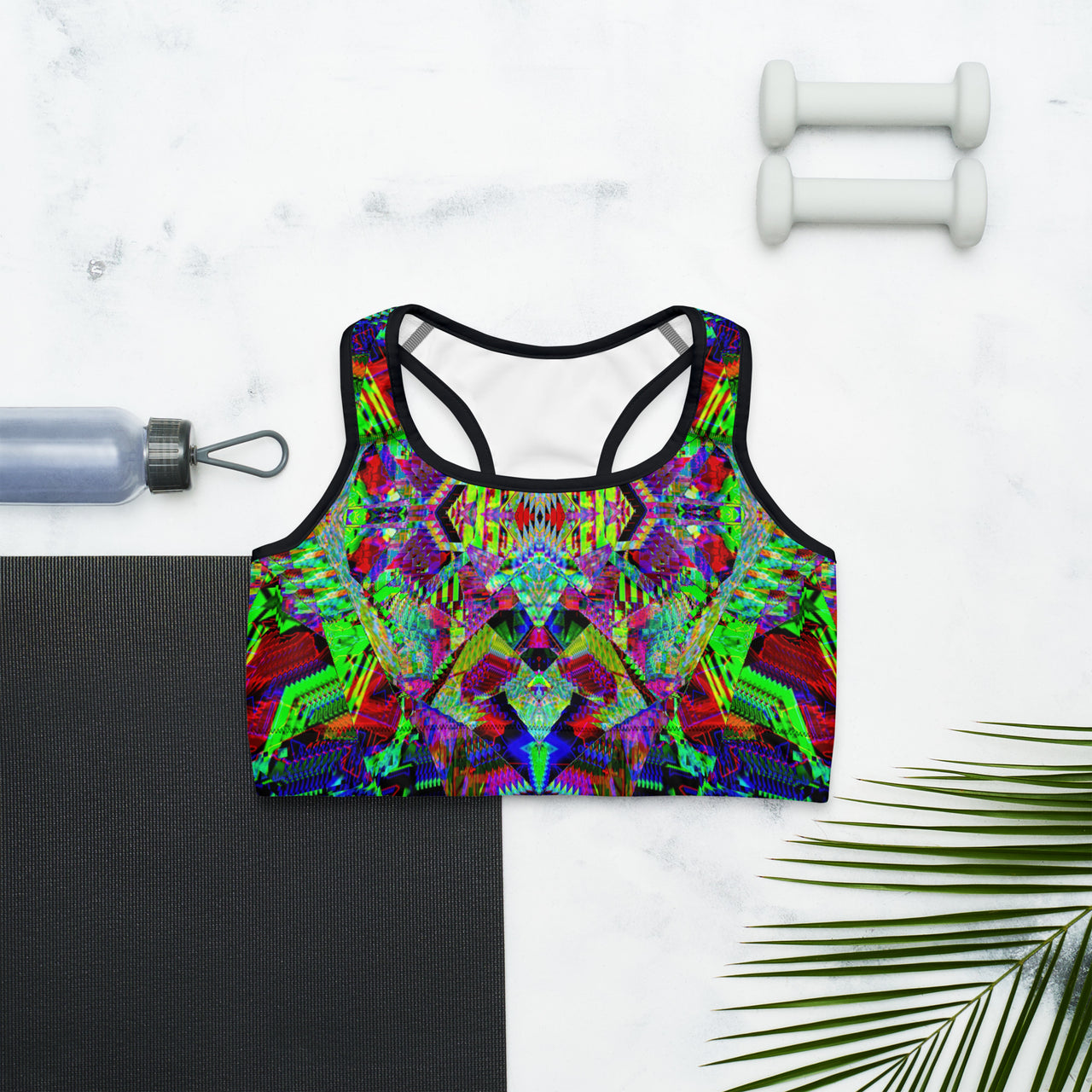 Psychedelic Rave Sports Bra