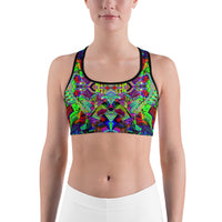 Thumbnail for Psychedelic Rave Sports Bra