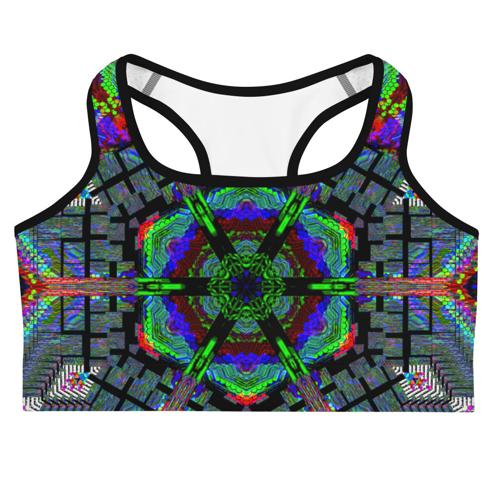 Psychedelic Rave Sports Bra