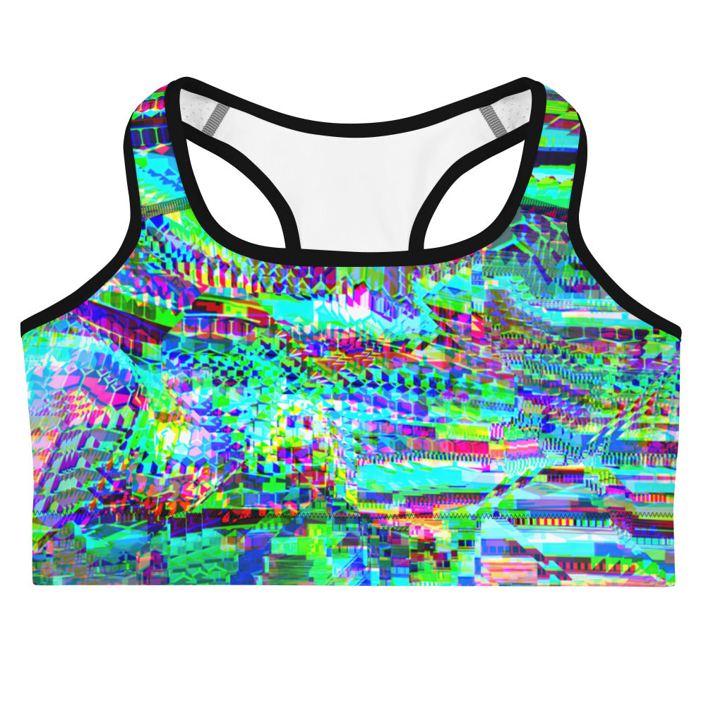 Psychedelic Rave Sports Bra