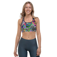 Thumbnail for Psychedelic Rave Sports Bra