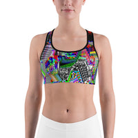 Thumbnail for Psychedelic Rave Sports Bra