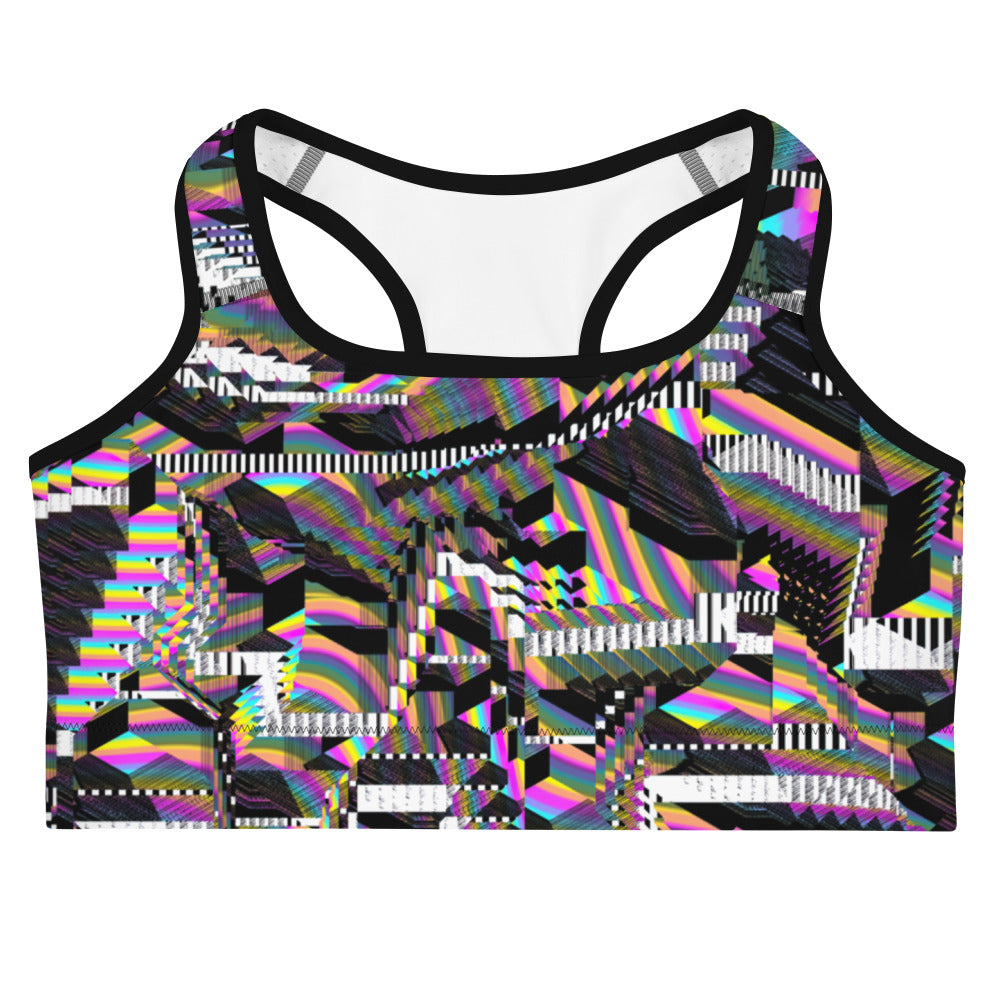 Psychedelic Rave Sports Bra