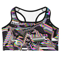 Thumbnail for Psychedelic Rave Sports Bra