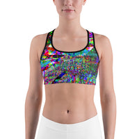 Thumbnail for Psychedelic Rave Sports Bra