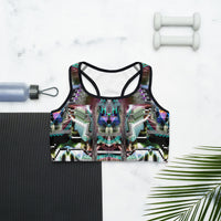 Thumbnail for Psychedelic Rave Sports Bra