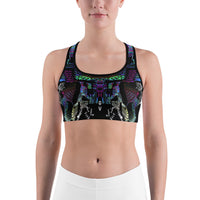 Thumbnail for Psychedelic Rave Sports Bra