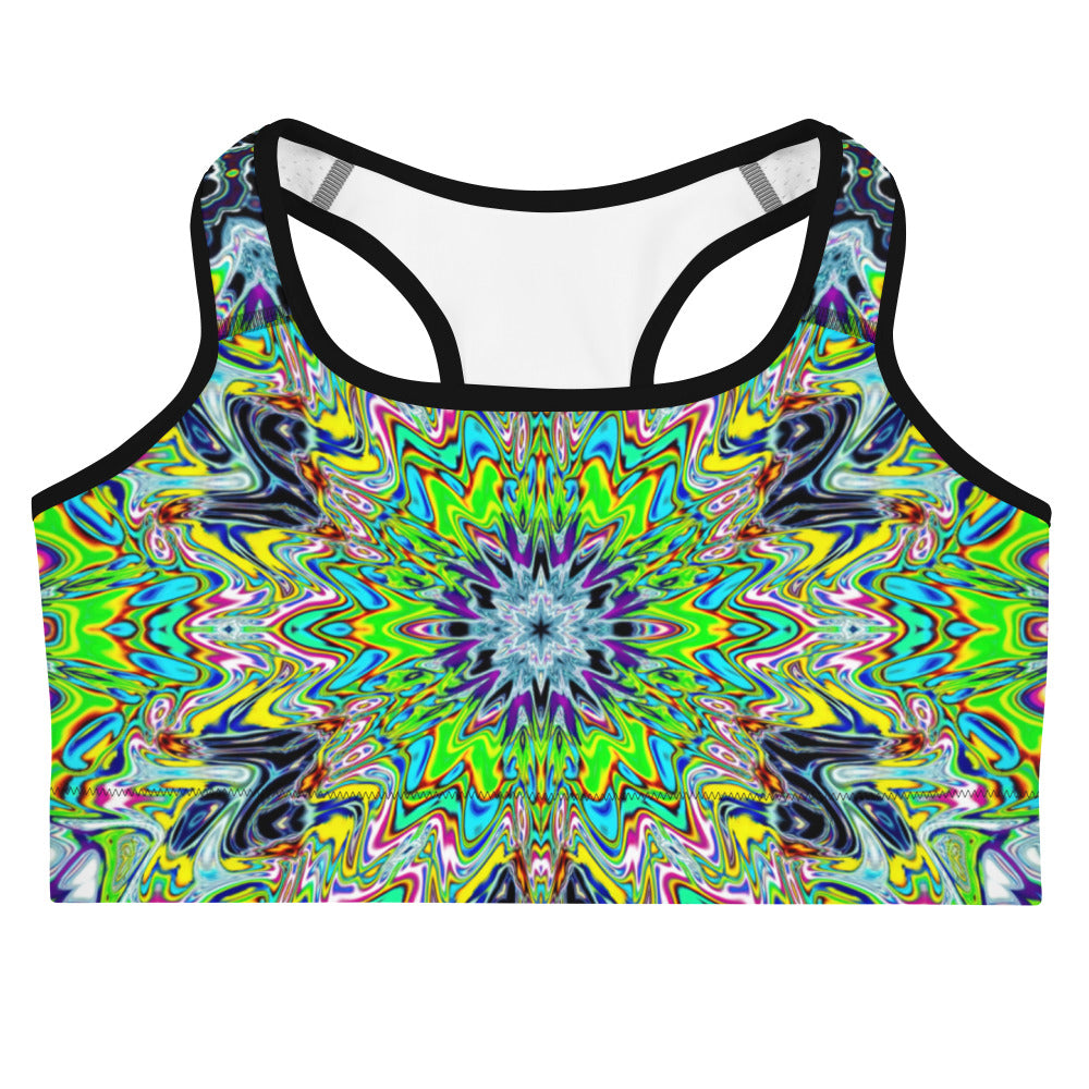 Psychedelic Rave Sports Bra